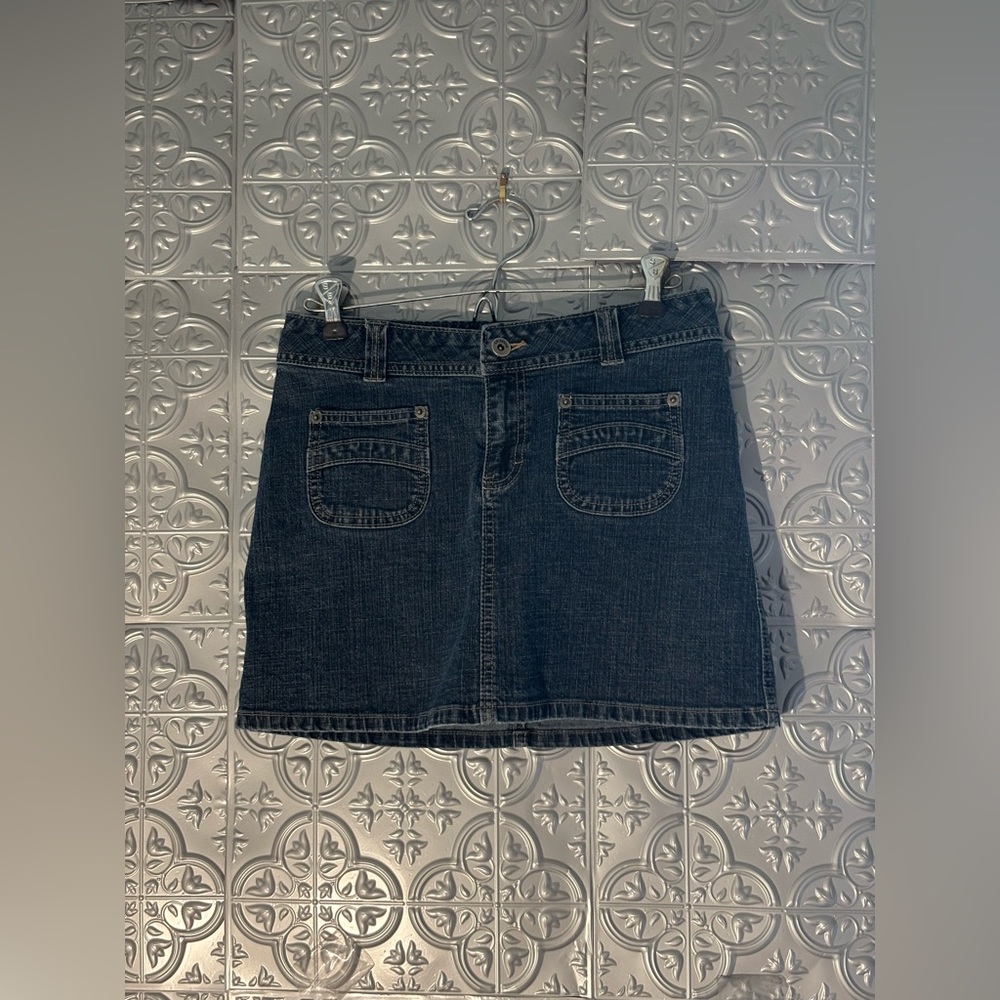 CK Calvin Klein Jeans vintage Short Skirt Denim micro mini Skirt 4 Pockets 1990s